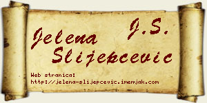 Jelena Slijepčević vizit kartica